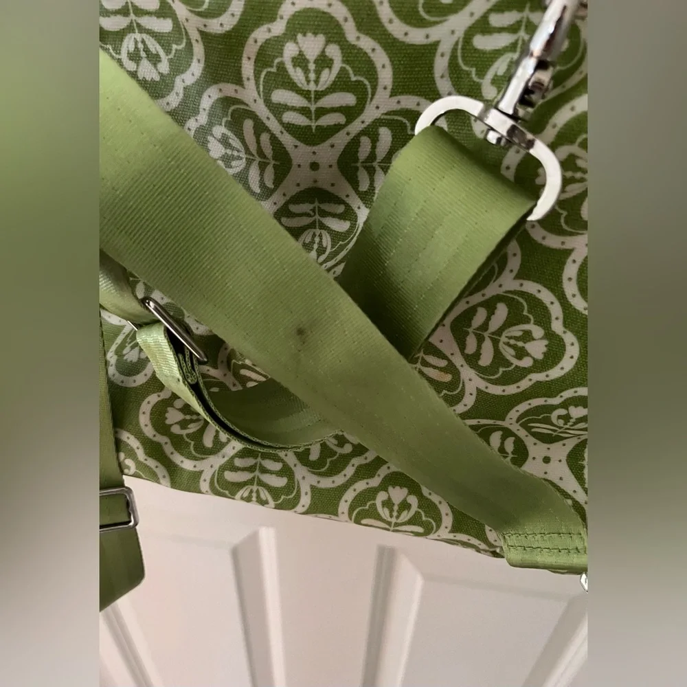Petunia Pickle Bottom Boxy Backpack Diaper Bag Crossbody option bohemian green